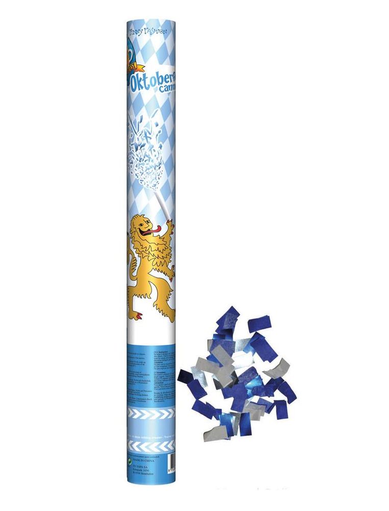 Oktoberfest Konfettikanone Hand Metallic 60cm