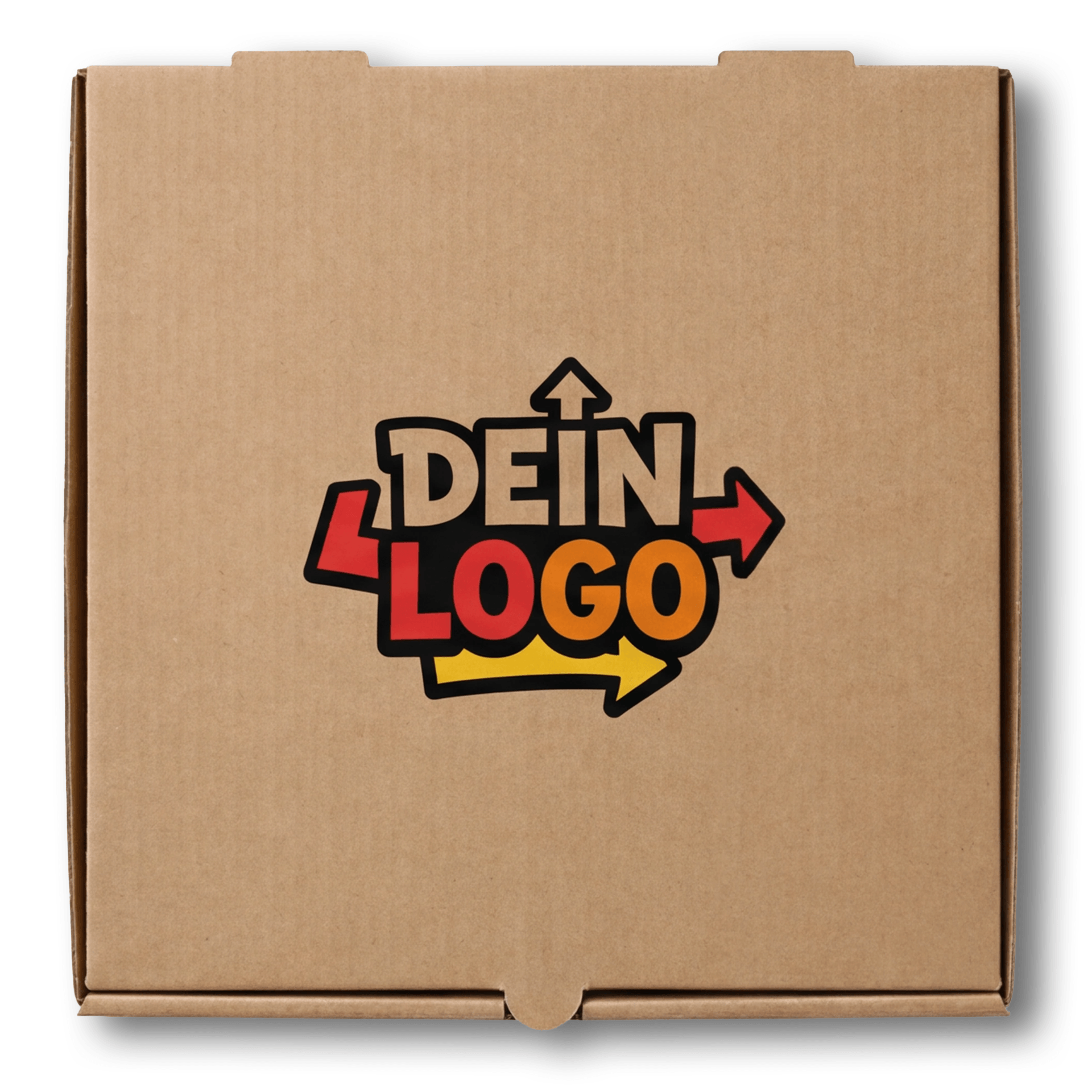 New York Pizzakarton Braun 1 - 4 farb. dein Design, ≤35% Druckfläche