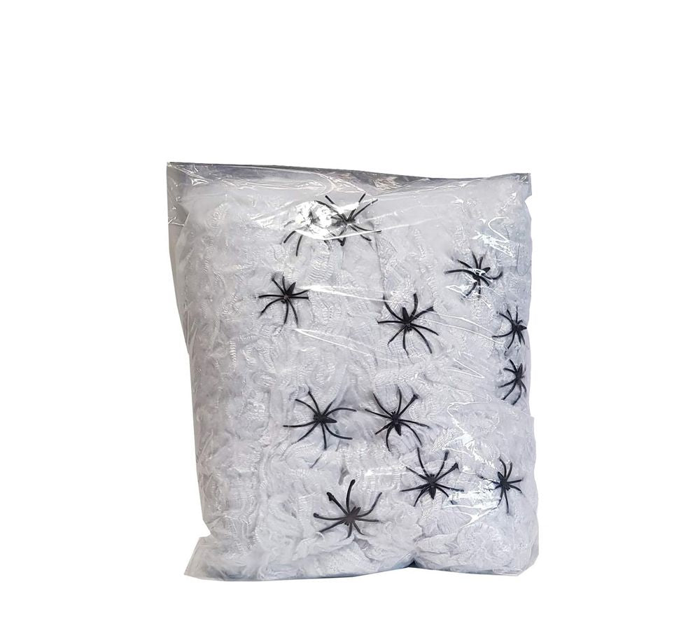 Spinnennetz 1 KG / 300 QM - B1 zertifiziert mit gruseligen Spinnen