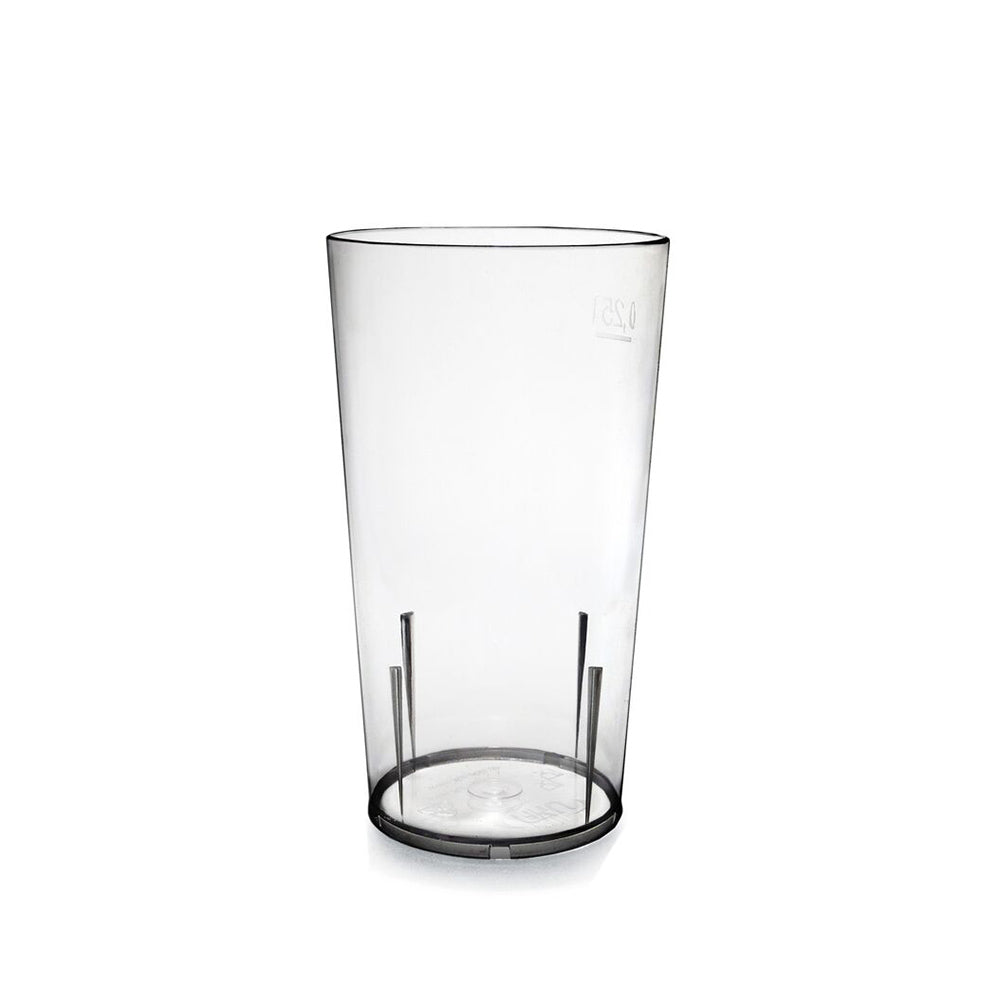 Trinkbecher (PC) 250ml/ 0,25 l Mehrweg Kunststoff klar