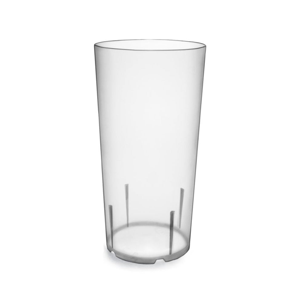 Trinkbecher (PP) 400ml/ 0,4 l Mehrweg Kunststoff transparent/ leicht milchig