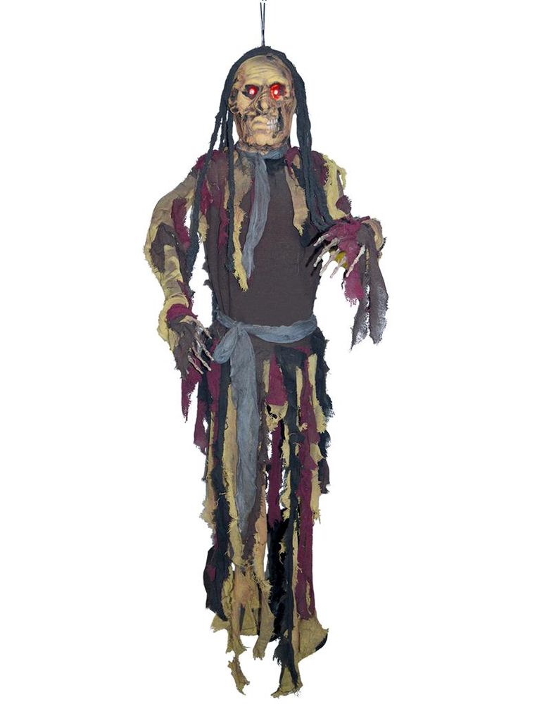 Zombie Skelett 160cm hängend Licht