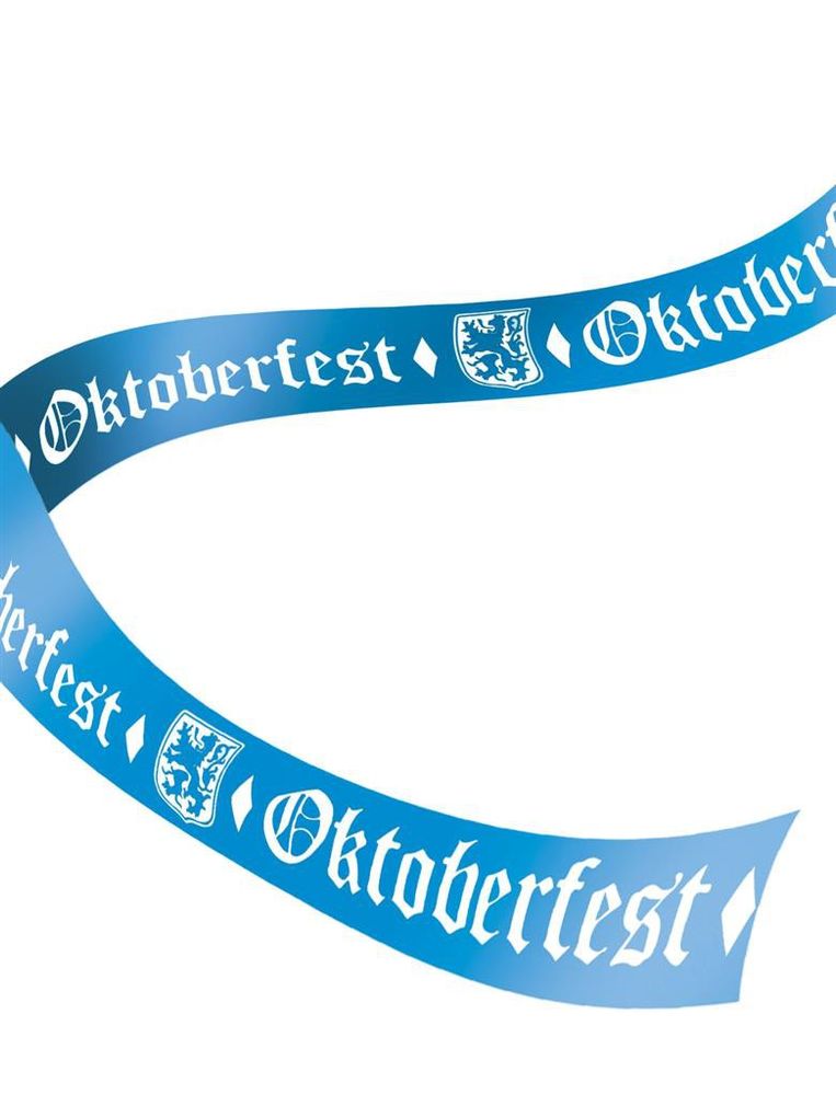 Oktoberfest Absperrband 500x8cm Kunststoff