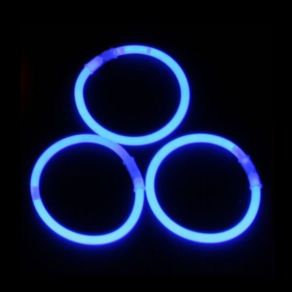 100x Arm Knicklichter 200x5mm Blau inkl. Verbinder
