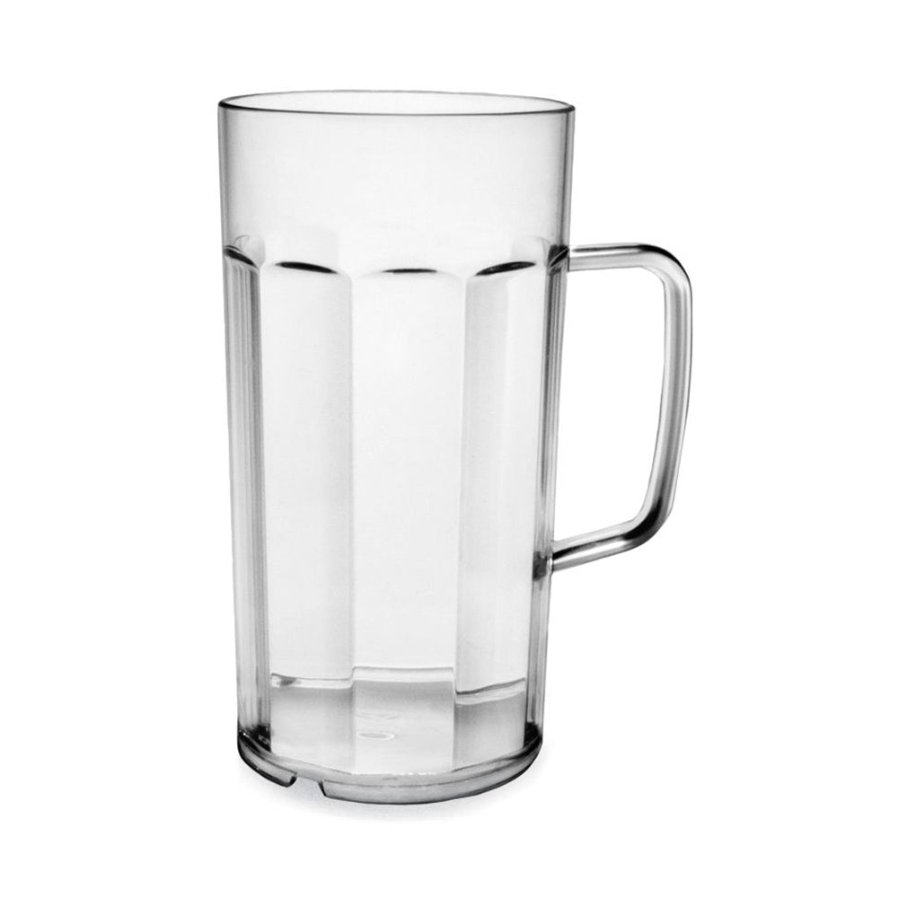 Bierkrug (PC) 500ml/ 0,5 l Mehrweg Kunststoff klar