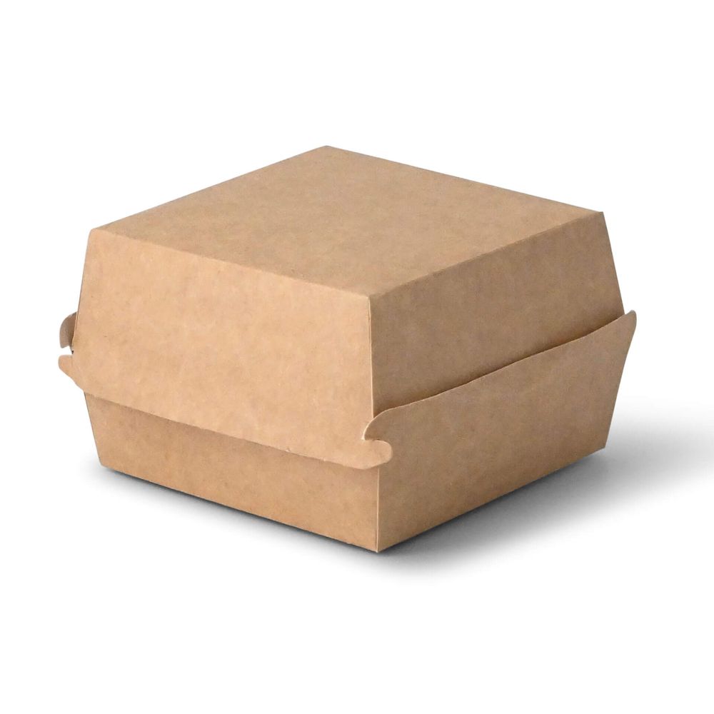 Burgerboxen braun/weiß Karton (versch. Größen)