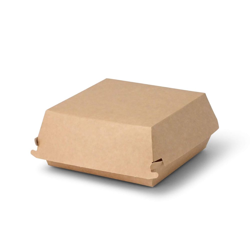 Burgerboxen braun/weiß Karton (versch. Größen)