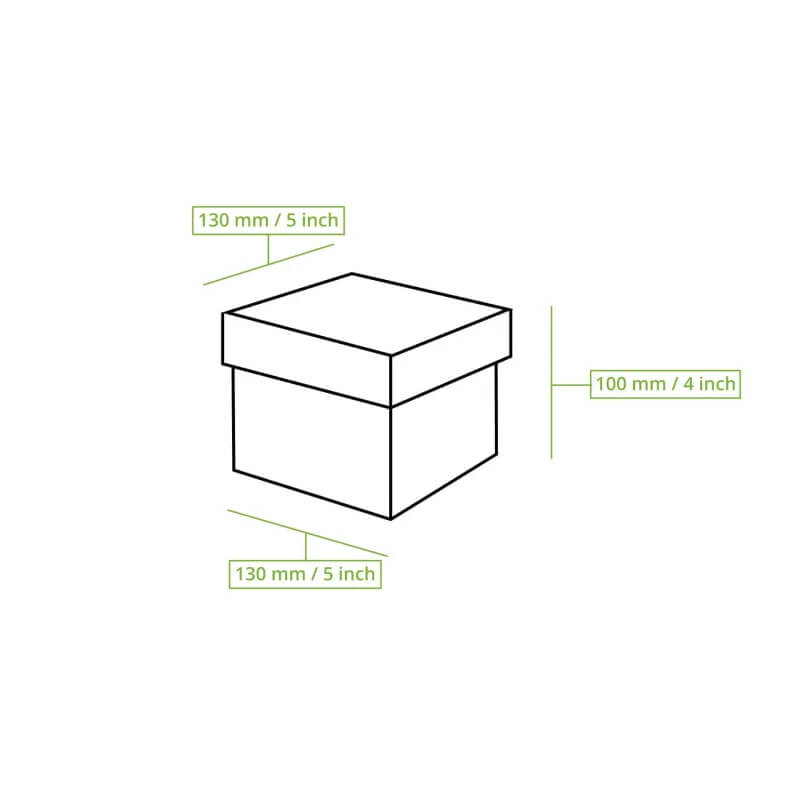 100x Burgerbox faltbar Kraftkarton braun 13 x 13 x 10cm