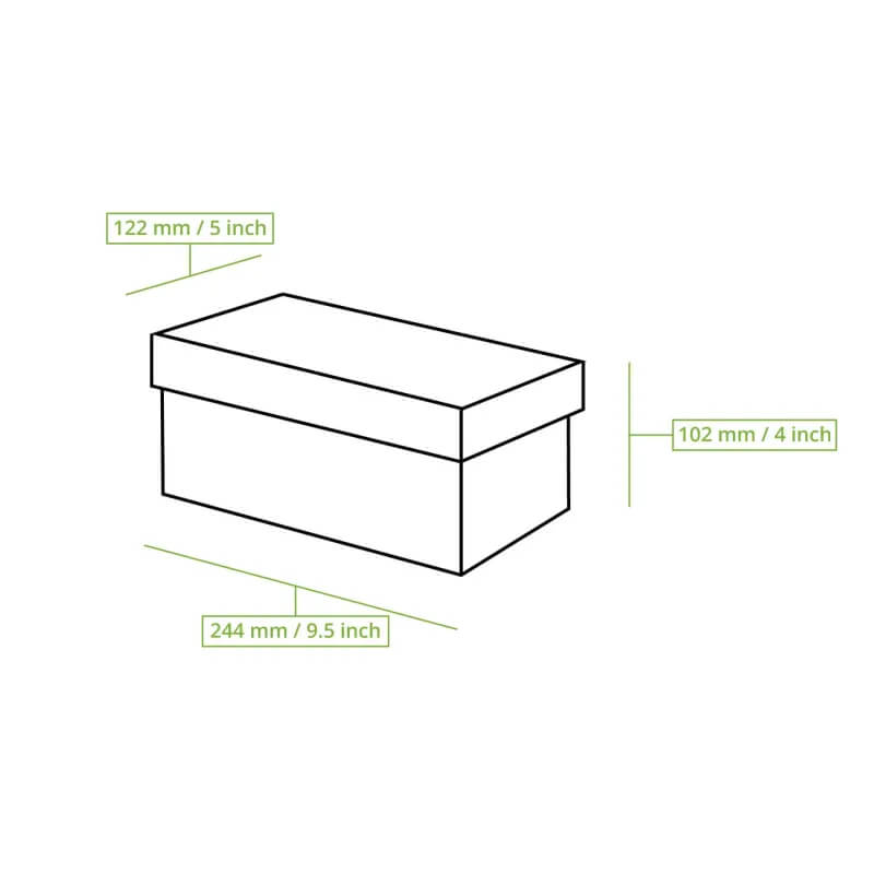 100x Burgerbox doppelt faltbar Kraftkarton braun 24,4 x 12,2 x 10,2cm