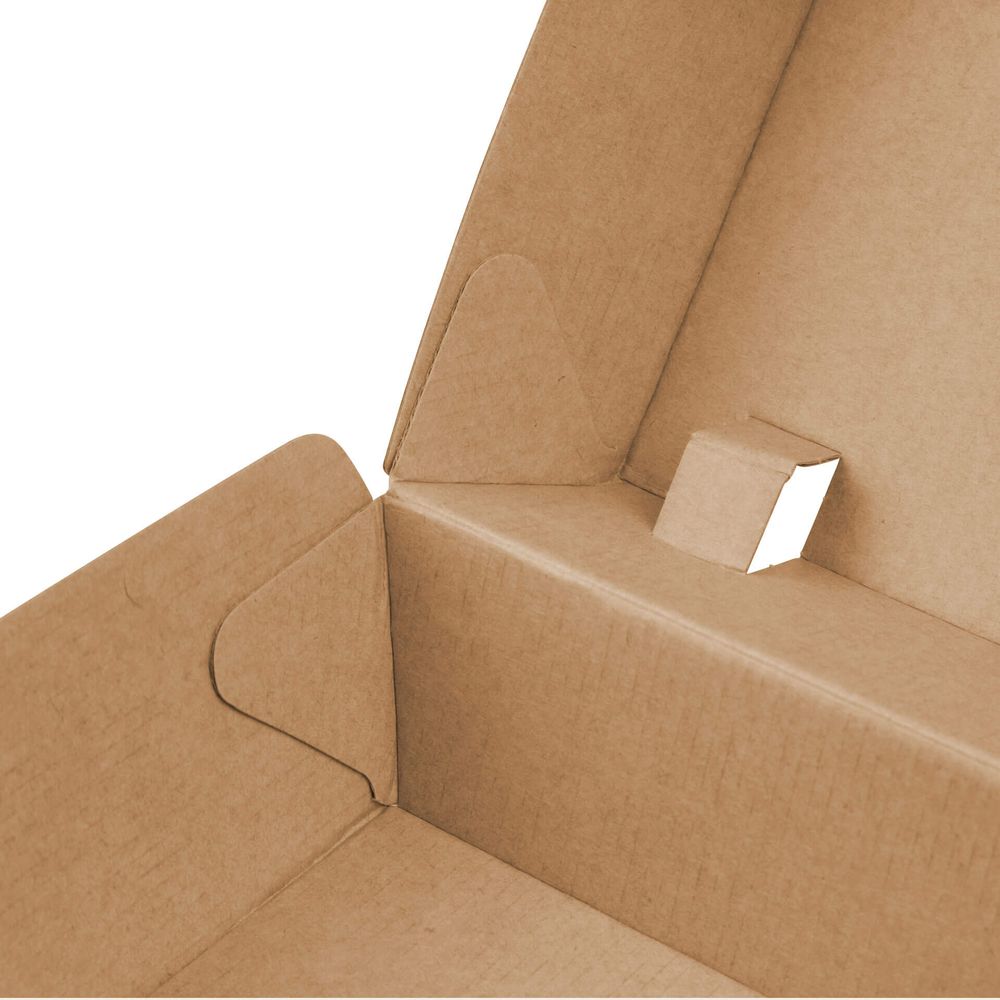 250x Burgerboxen Kraftkarton braun 13 x 14 x 8cm