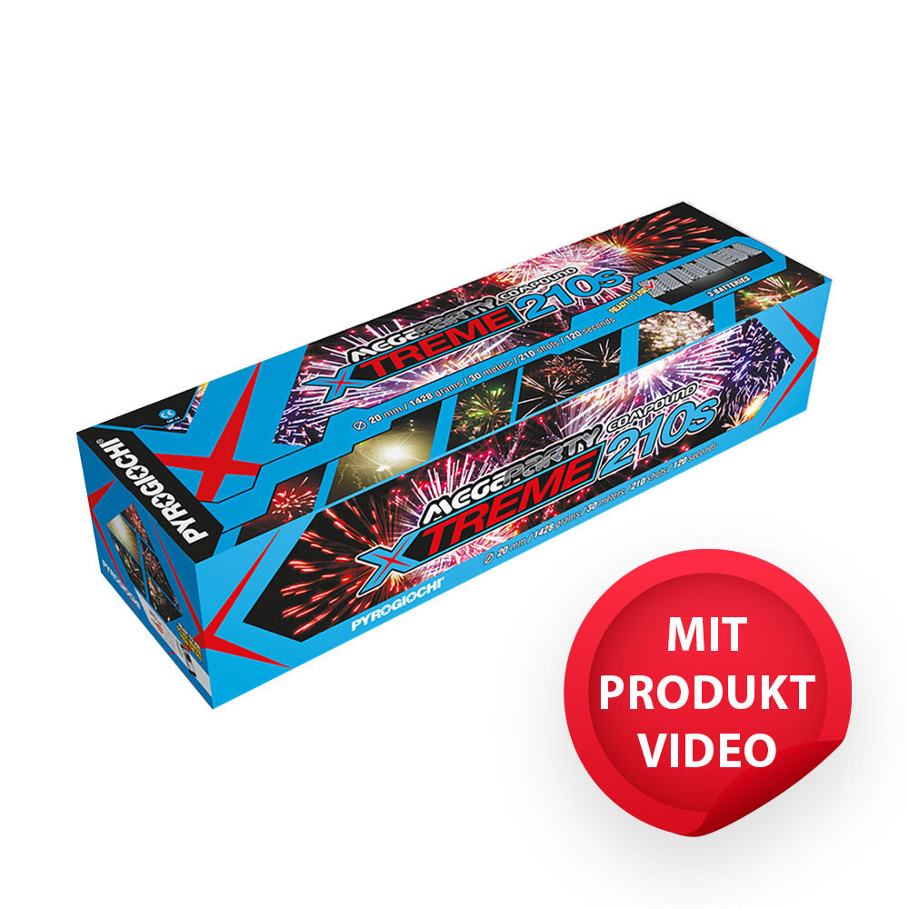 Megaparty Xtreme 210 Schuss 120 Sek. 20mm Kaliber
