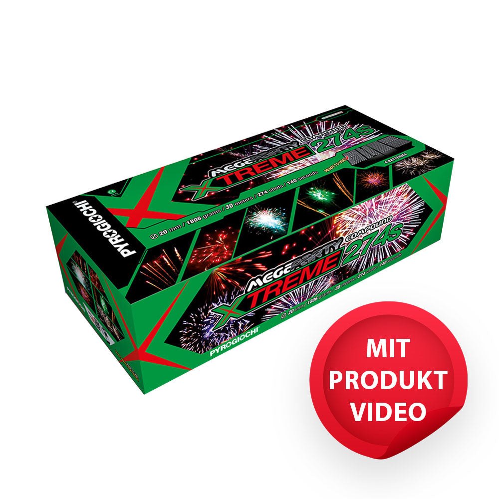 Megaparty Xtreme 274 Schuss 140 Sek. 20mm Kaliber