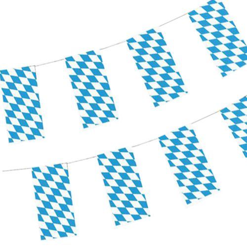 Oktoberfest Flaggenkette Papier 10 Meter lang B1