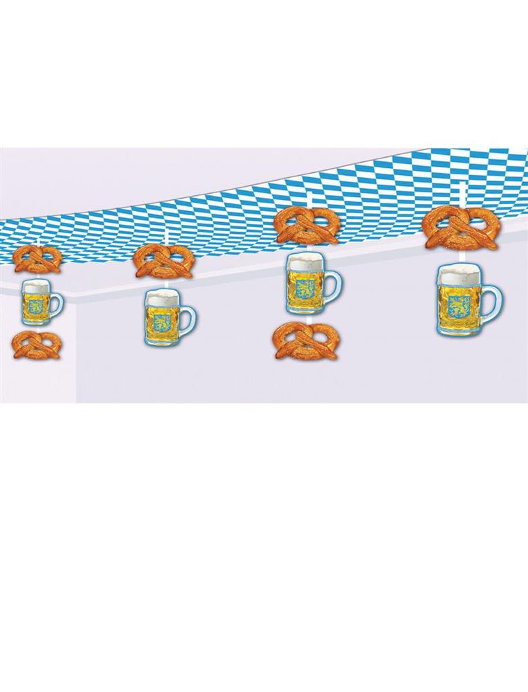 Oktoberfest Dekoaufhänger Bier 80cm lang
