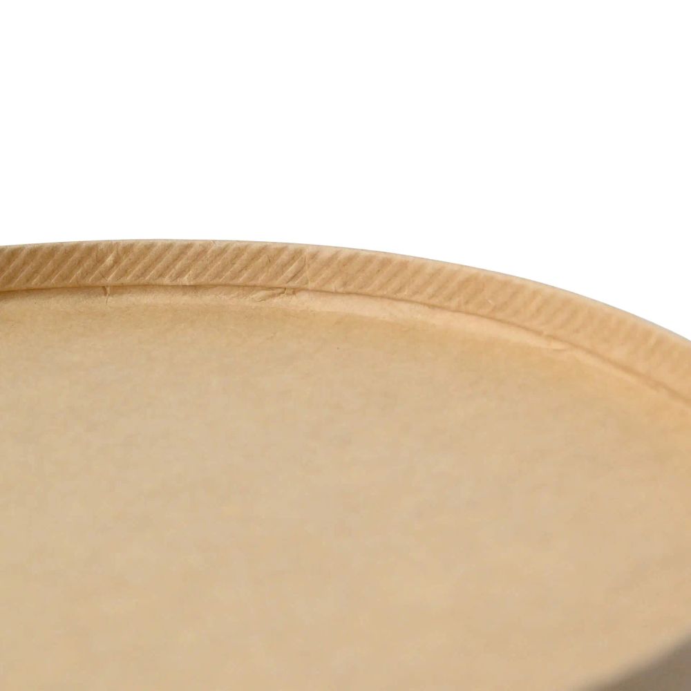 300x Karton-/ Salatschalen Pappe braun (beschichtet) versch. Größen rund