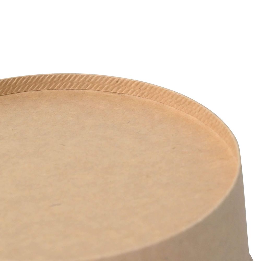 300x Karton-/ Salatschalen Pappe braun (beschichtet) versch. Größen rund