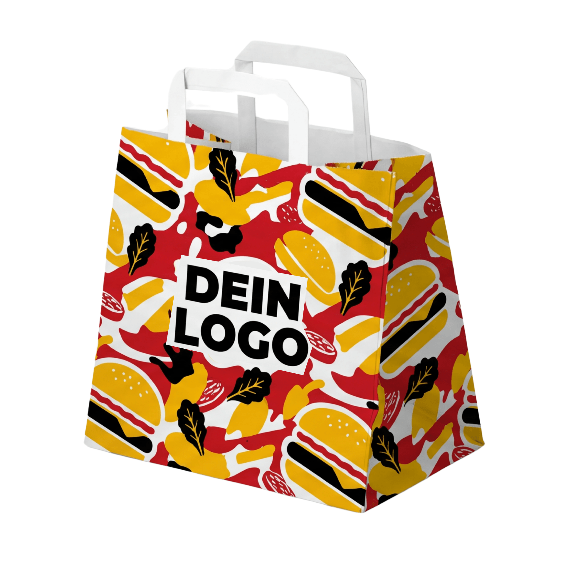 Papiertragetasche 32x17x27cm 1 - 4 farb. dein Design, ≤100% Druckfläche