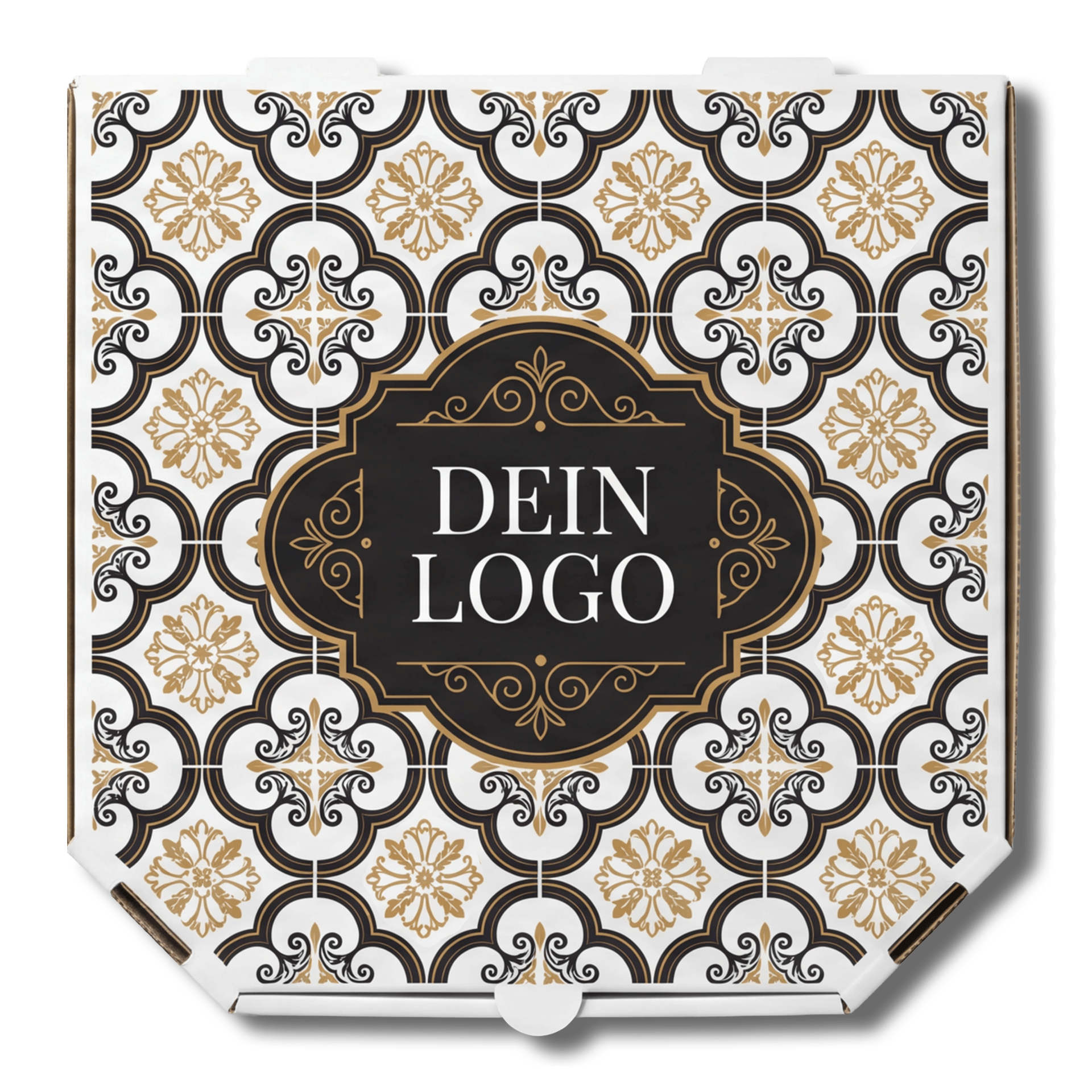 Treviso Pizzakarton Weiß 1 - 4 farb. dein Design, ≤100% Druckfläche