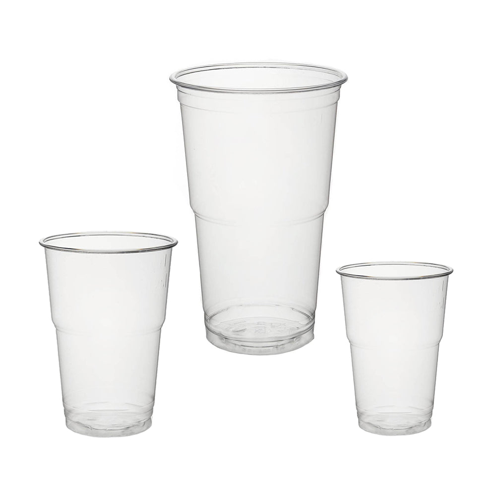 Becher aus RPET transparent versch. Größen 200-500ml