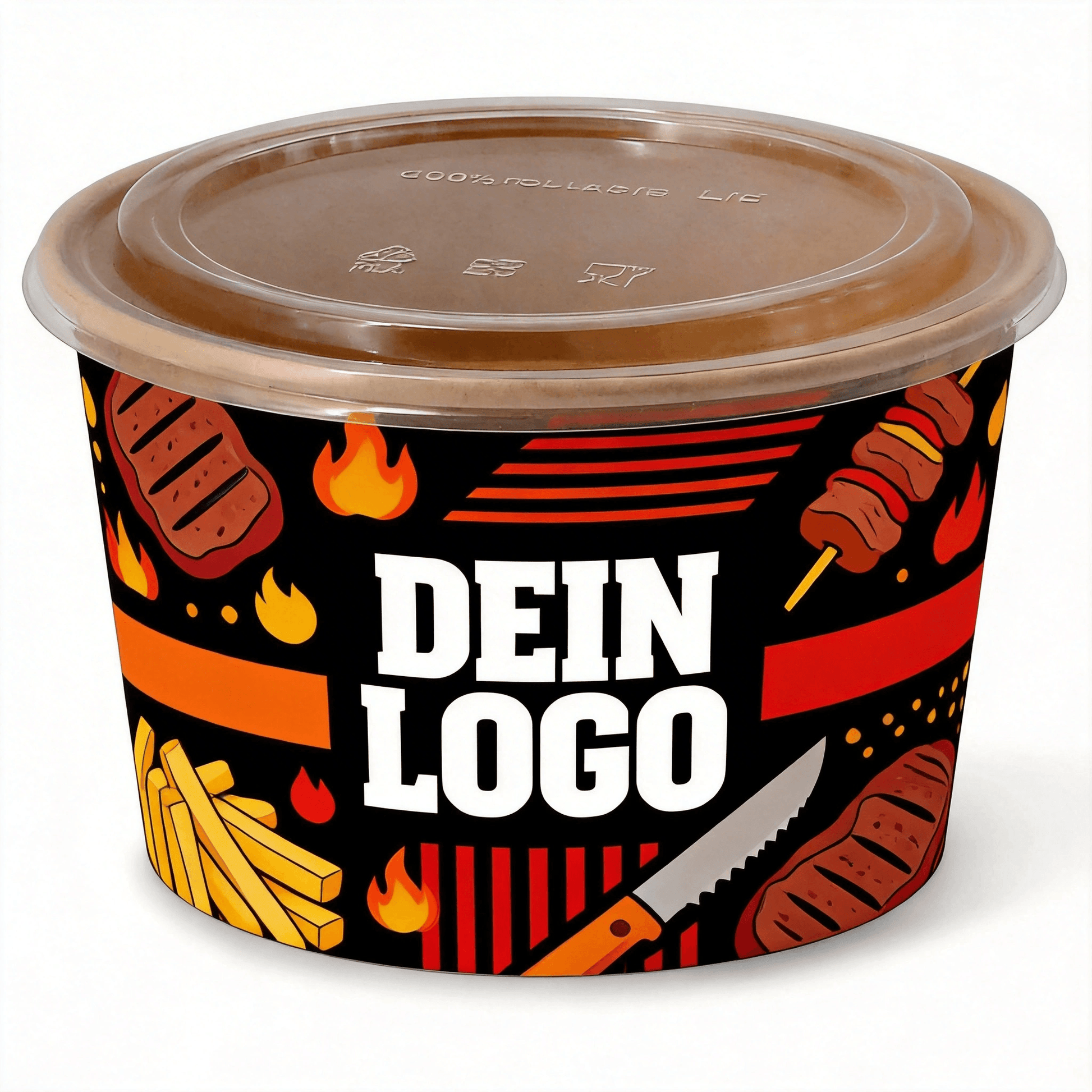 Salatschale 1.000ml 1 - 4 farb. dein Design 100% Druckfläche
