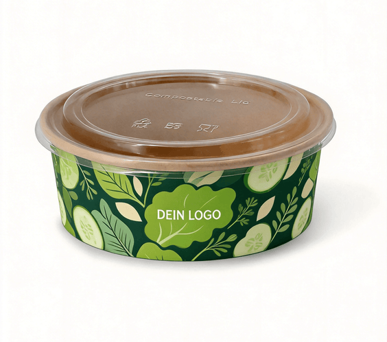 Salatschale 1.300ml 1 - 4 farb. dein Design 100% Druckfläche