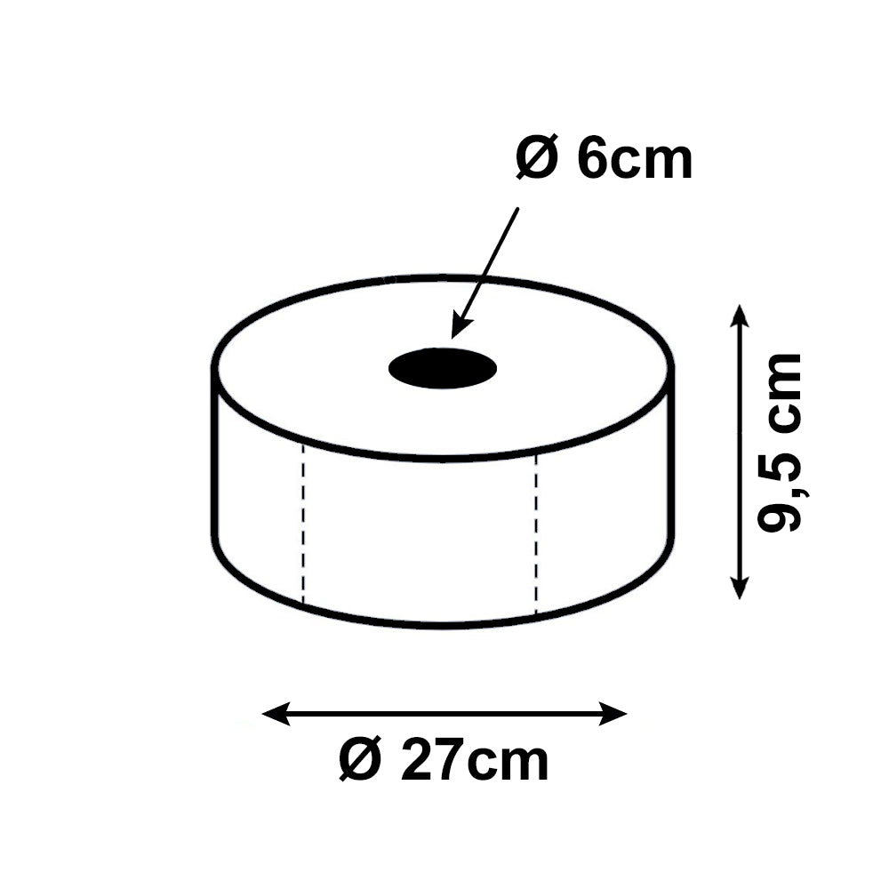 6x Jumborolle Toilettenpapier Rollen 2-lag. 300m weiß