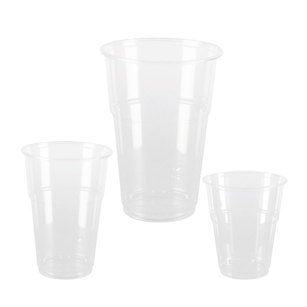 Becher aus PLA klar bruchfest versch. Größen 300-500ml