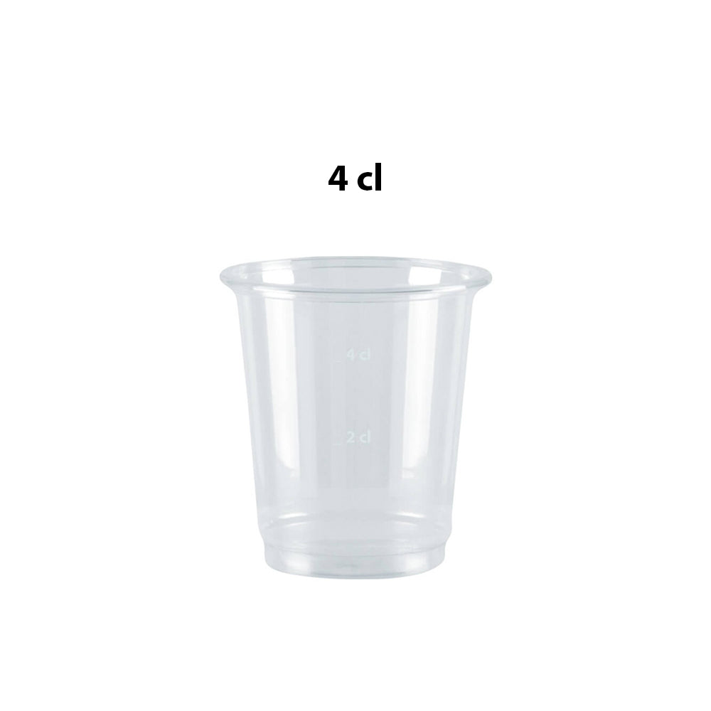 Schnapsglas aus PET glasklar versch. Größen 2-4cl