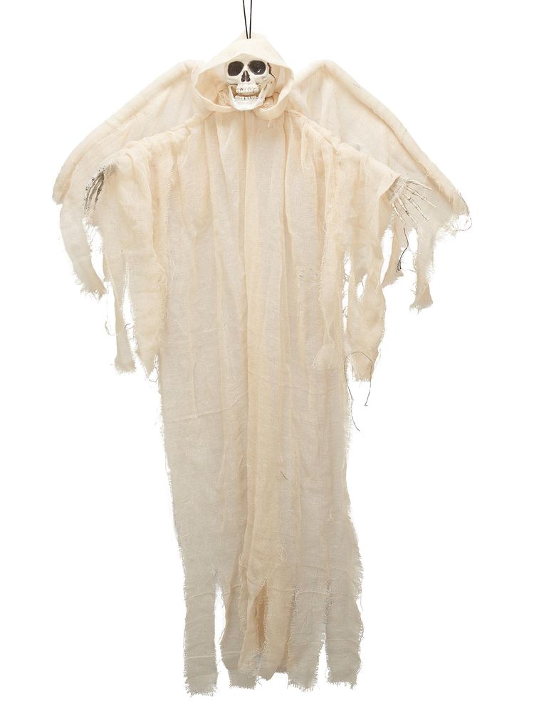 Todesengel Skelett weiß/ creme 110cm hängend