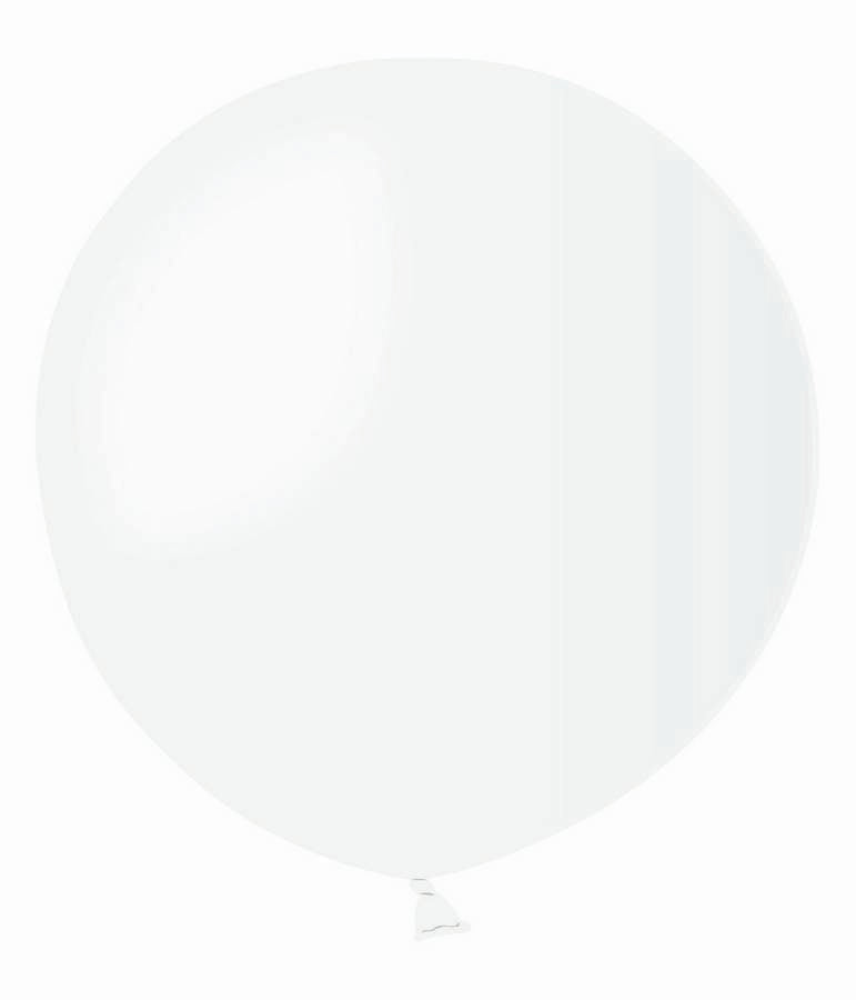 Riesenballon 80cm Ø weiß für Helium & Luft